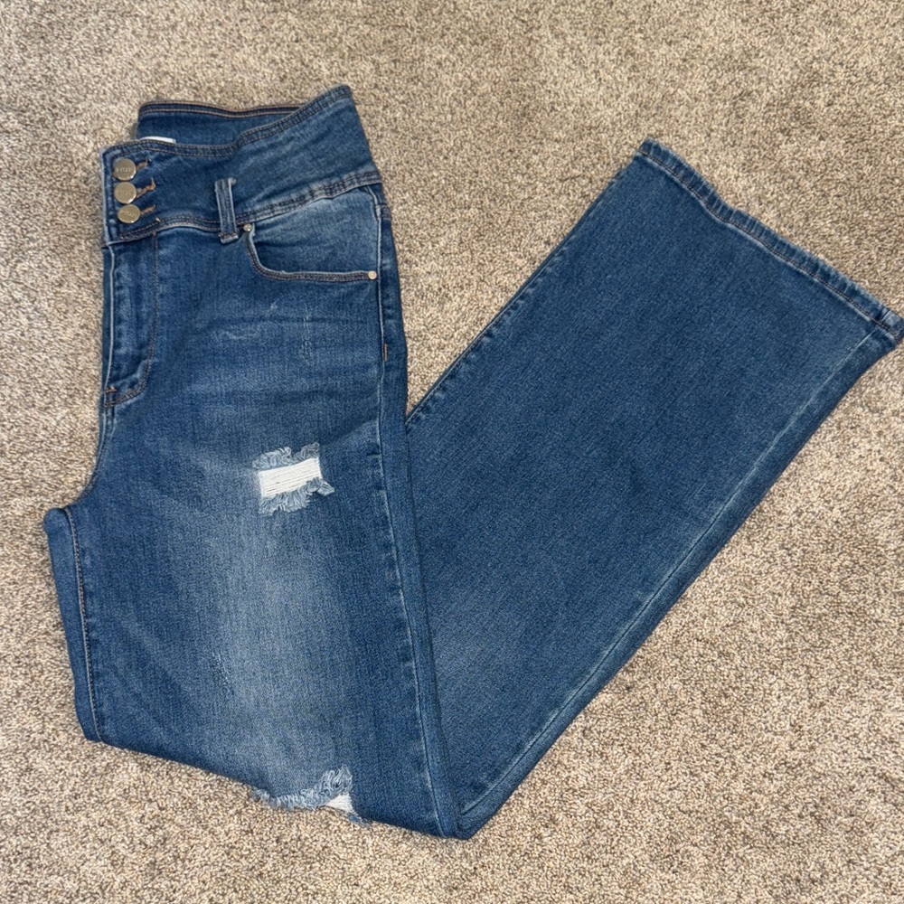 Risen Women's Wide Leg Jeans Sz 15/32